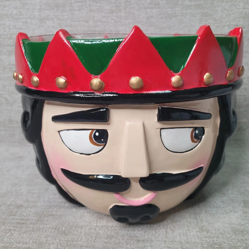 Grandin Road Nutcracker Bowl James Christmas Holiday Decor RETIRED & RARE w Box